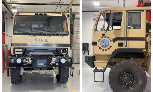 Side View of Sullivan's Island High Water Vehicle