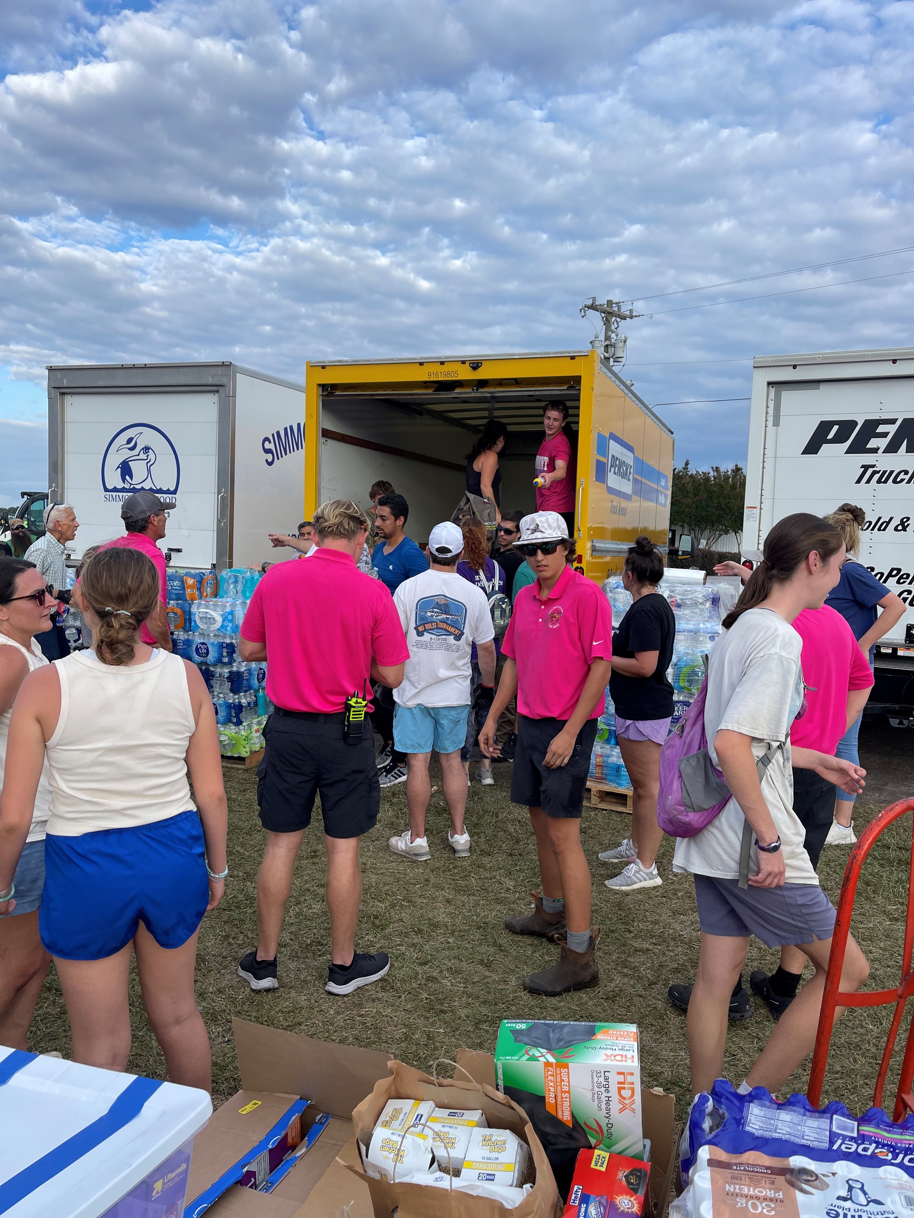 Sullivan's Island First Responders Delivering Relief Supplies in Greenville, SC